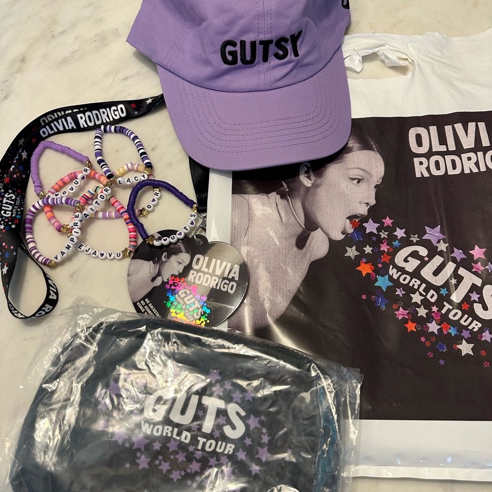 Olivia Rodrigo Guts Tour VIP Experience Merch